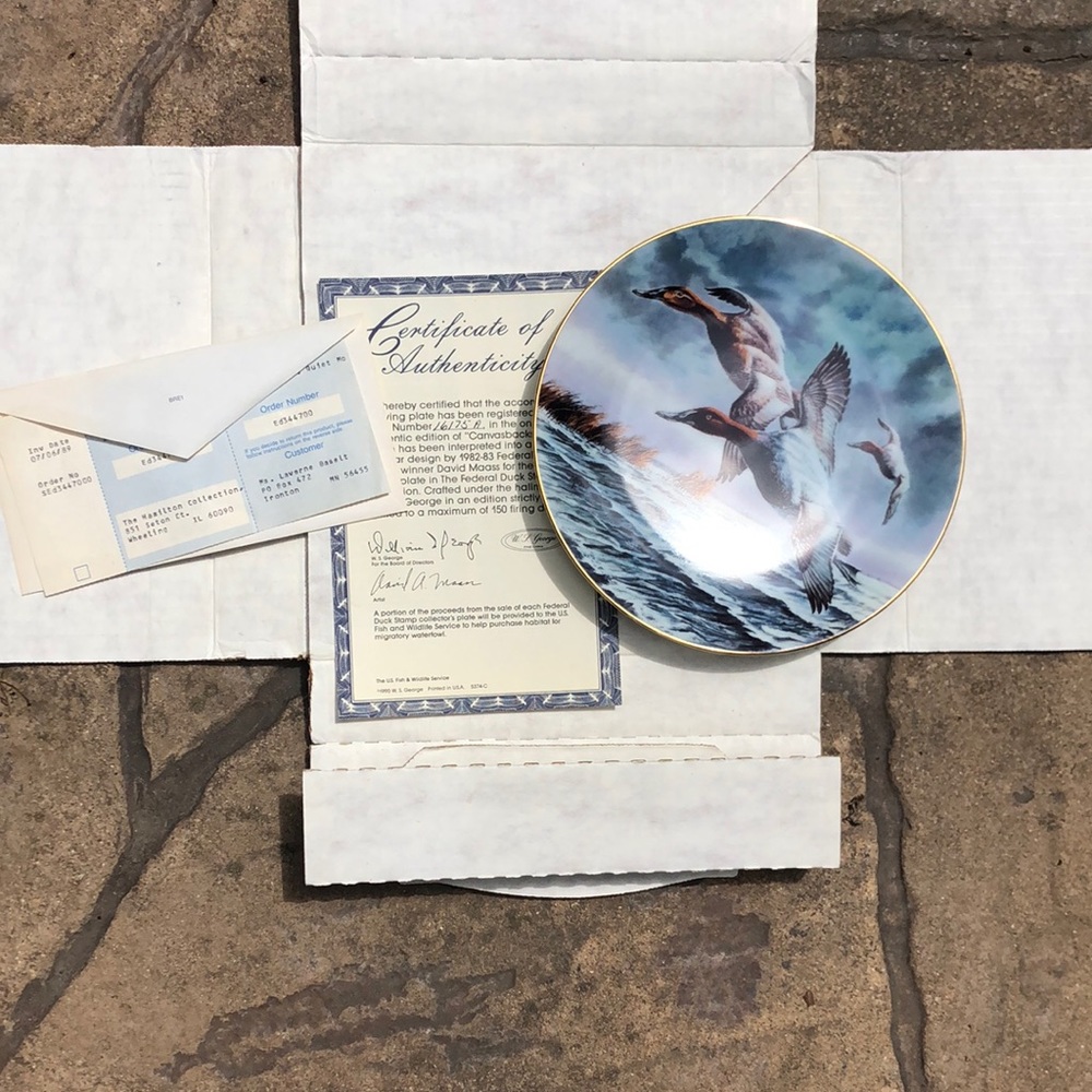 Authentic Hamilton collection collector plates